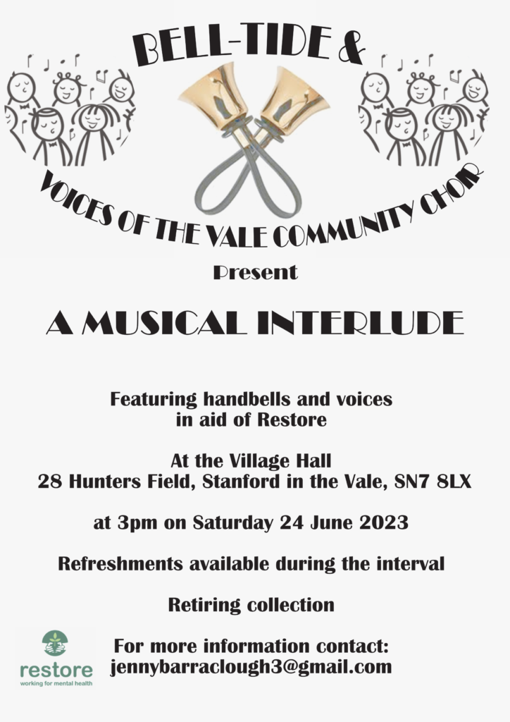 Bell-Tide & Voices of the Vale Community Choir present 'A Musical Interlude' @ Village Hall, Stanford in the Vale